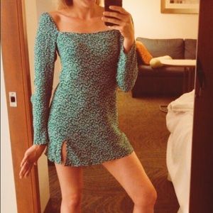 Verge Girl Green Mini Dress